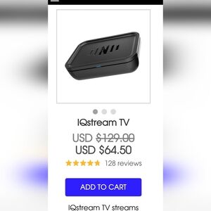 NEW IQstream TV Streaming Device by Nuheara
